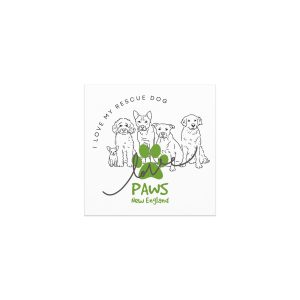 PAWS “I Love My Rescue Dog” Car Magnet