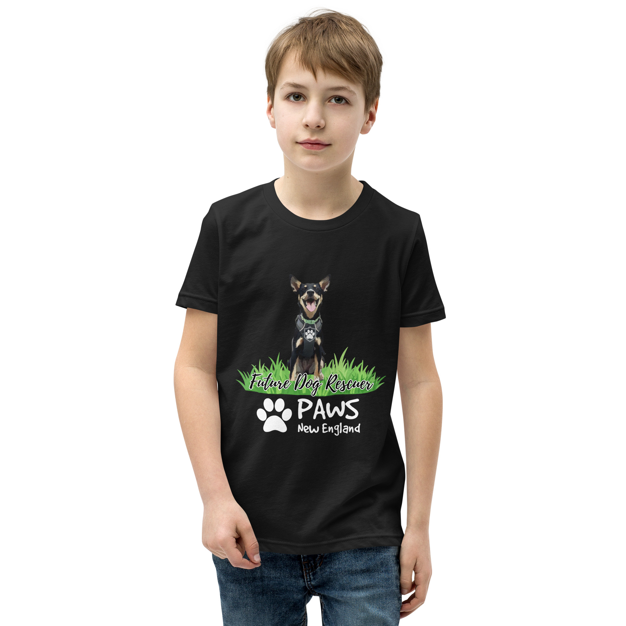 PAWS “Future of Rescue” Youth Tee (dark) - Image 4