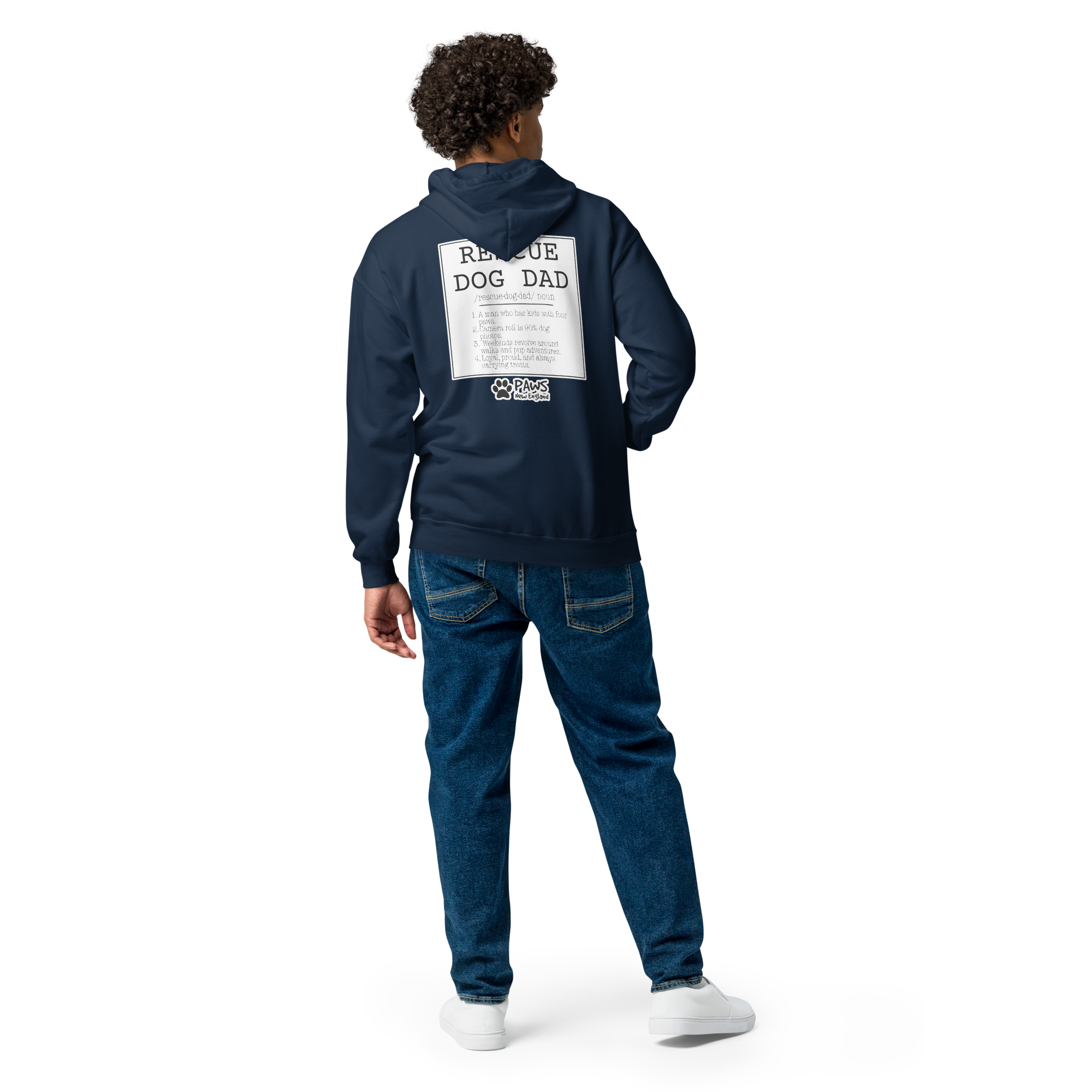 Limited Edition - Rescue Dog Dad “Noun” Zip Hoodie - Image 7
