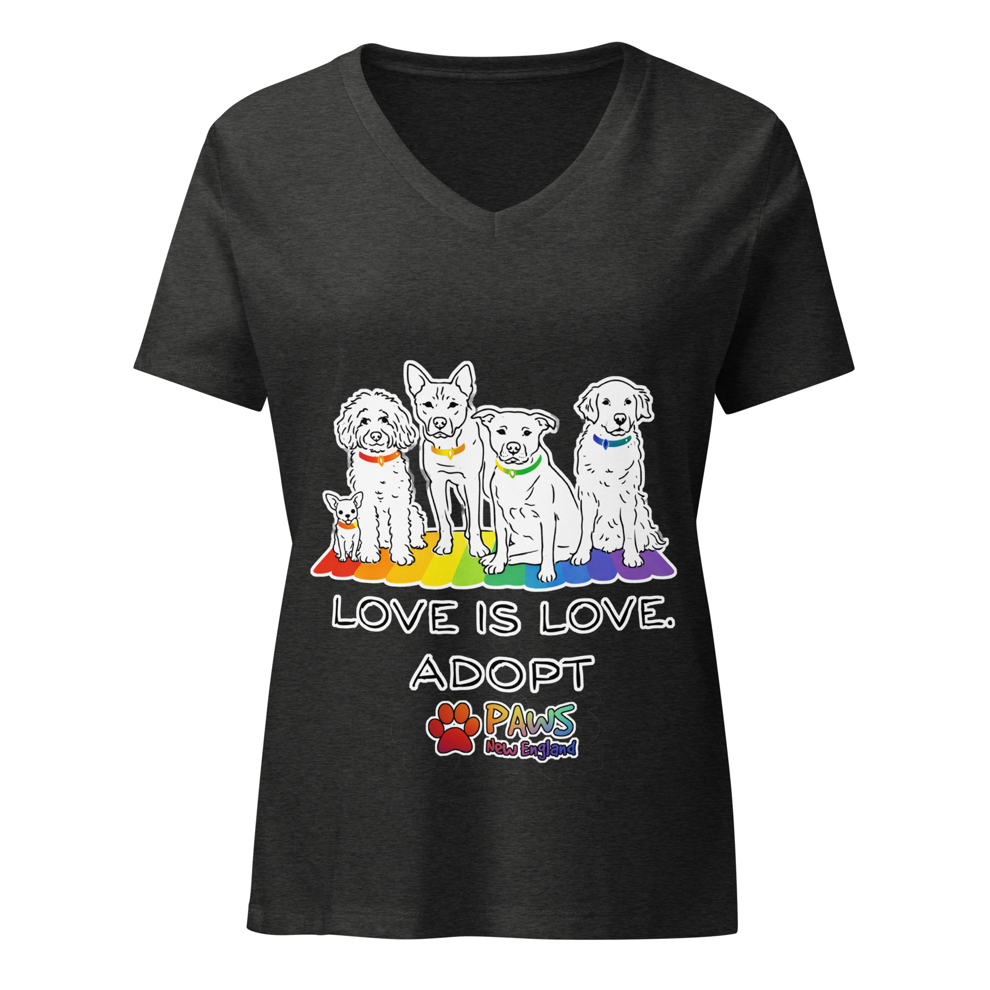 Limited Edition - Pride Love Is Love - V-Neck Tee - Image 5