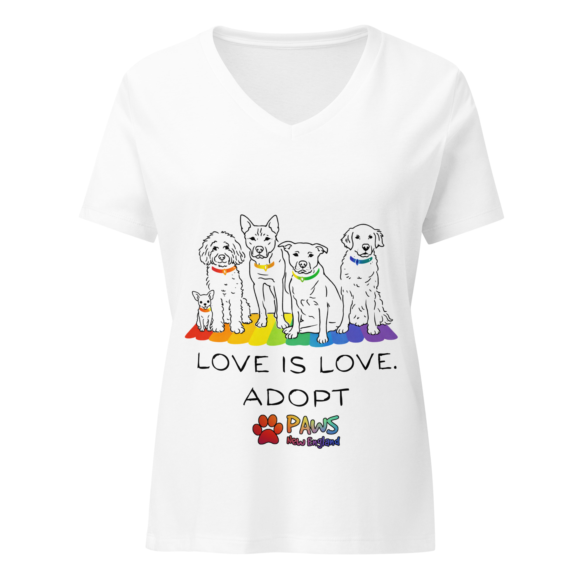 Limited Edition - Pride Love Is Love - V-Neck Tee - Image 11