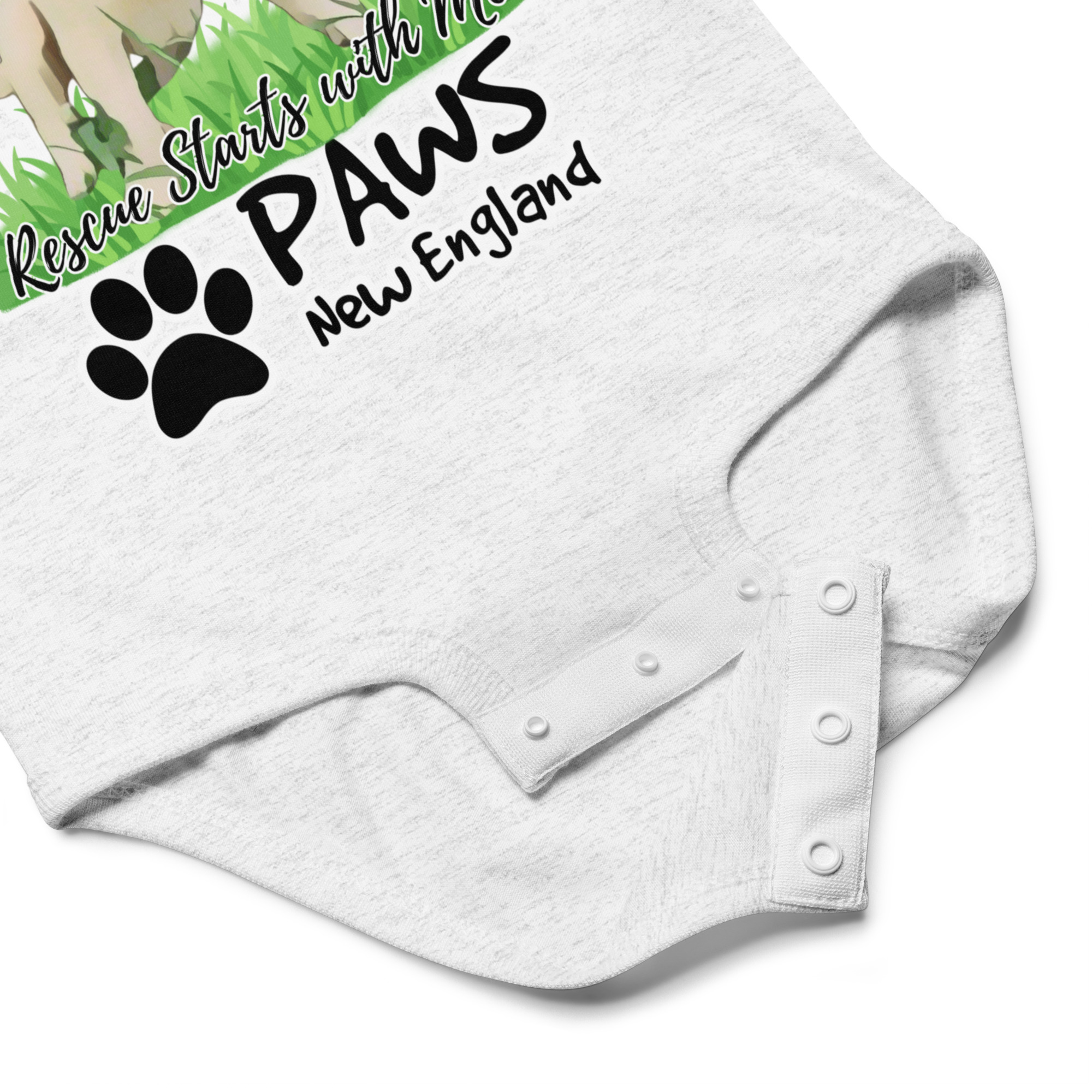 PAWS "Rescue Starts With Me" Baby Jersey Bodysuit - Image 7