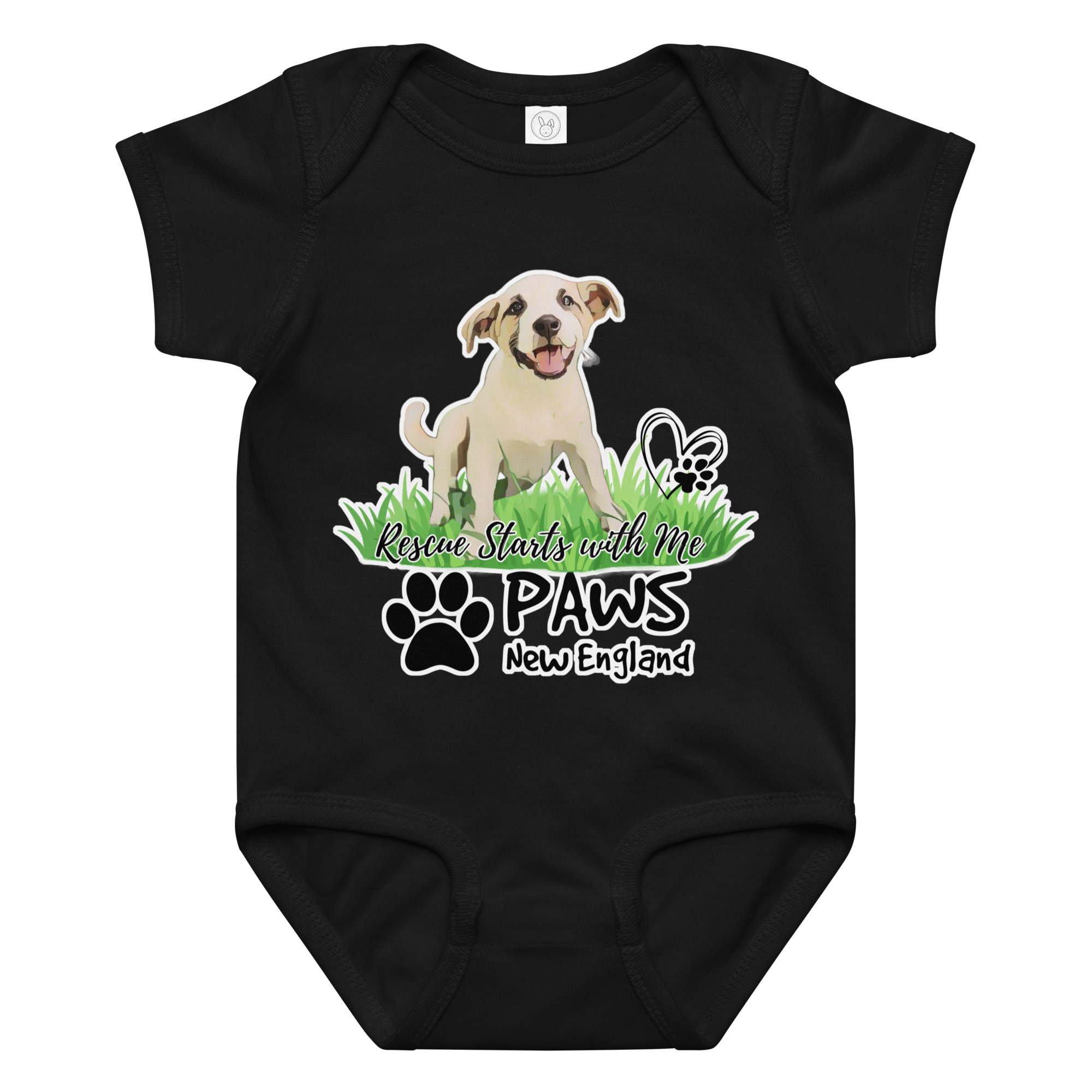 PAWS "Rescue Starts With Me" Baby Jersey Bodysuit - Image 2