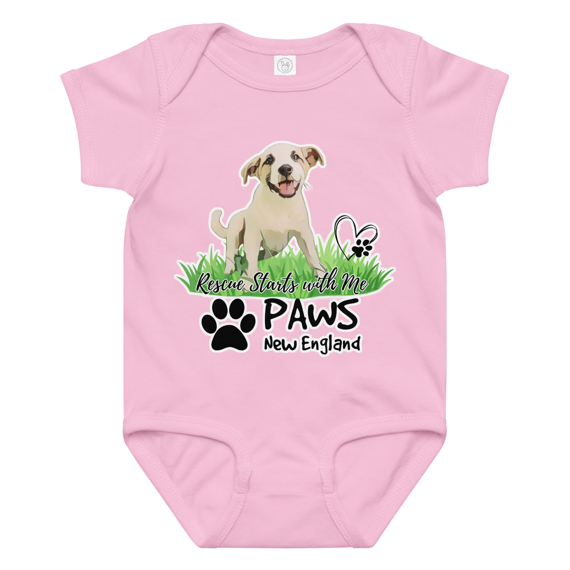 PAWS "Rescue Starts With Me" Baby Jersey Bodysuit - Image 5