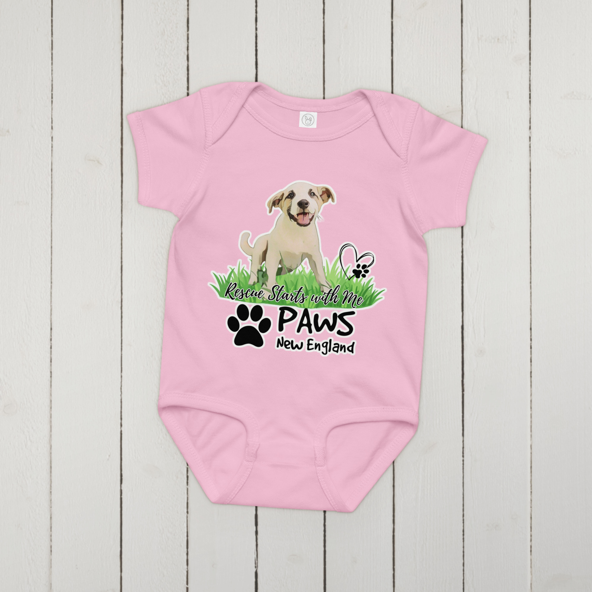 PAWS "Rescue Starts With Me" Baby Jersey Bodysuit - Image 8