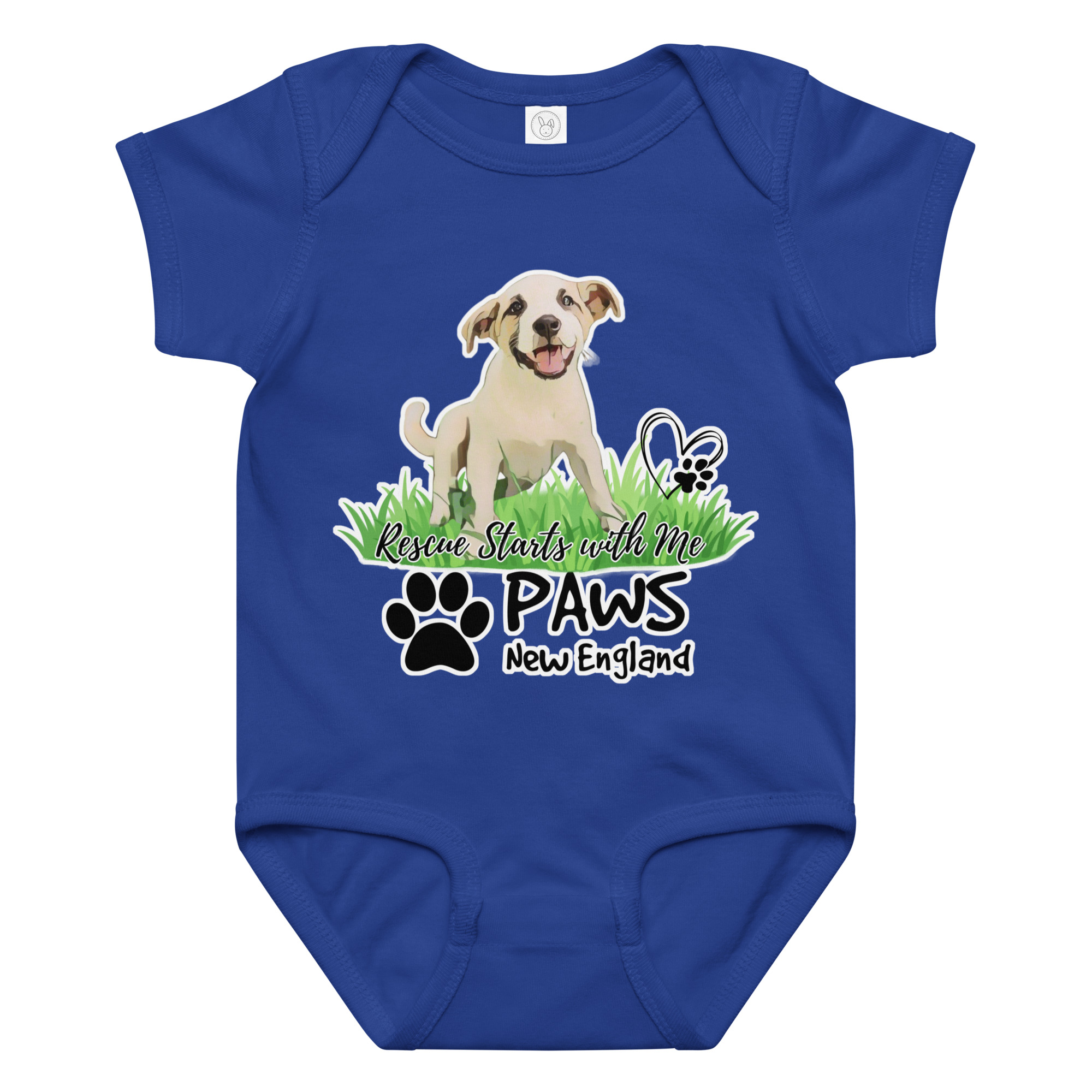PAWS "Rescue Starts With Me" Baby Jersey Bodysuit - Image 3