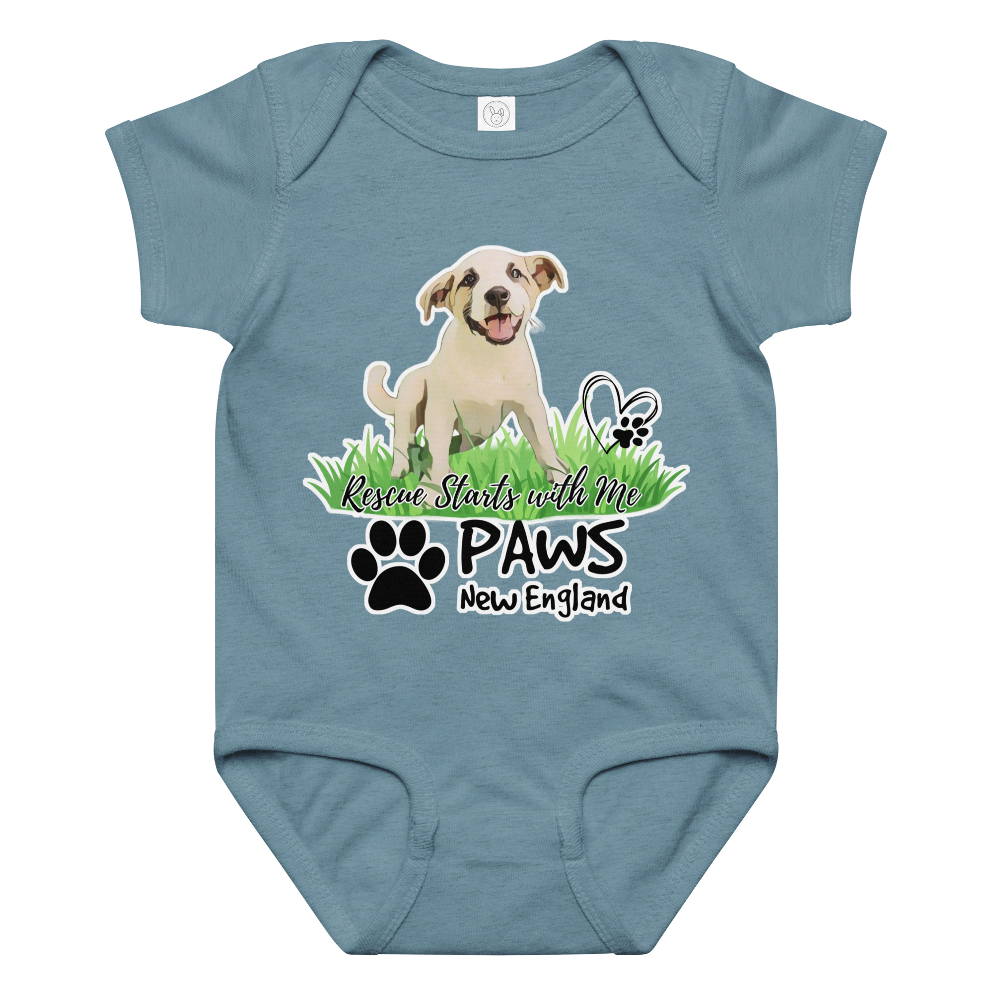 PAWS "Rescue Starts With Me" Baby Jersey Bodysuit - Image 4