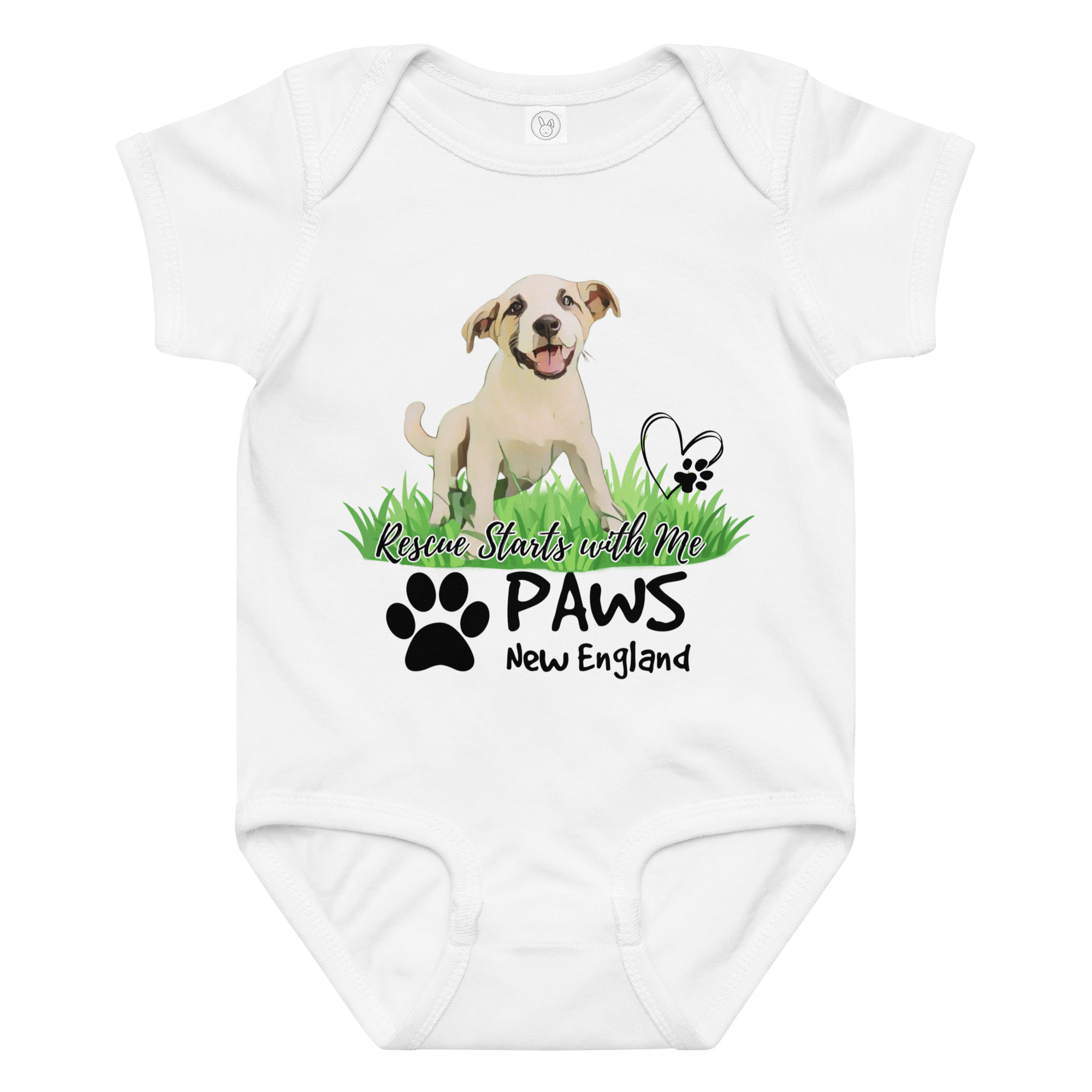 PAWS "Rescue Starts With Me" Baby Jersey Bodysuit - Image 6